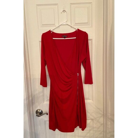 Express red dress, cocktail - Picture 1 of 4